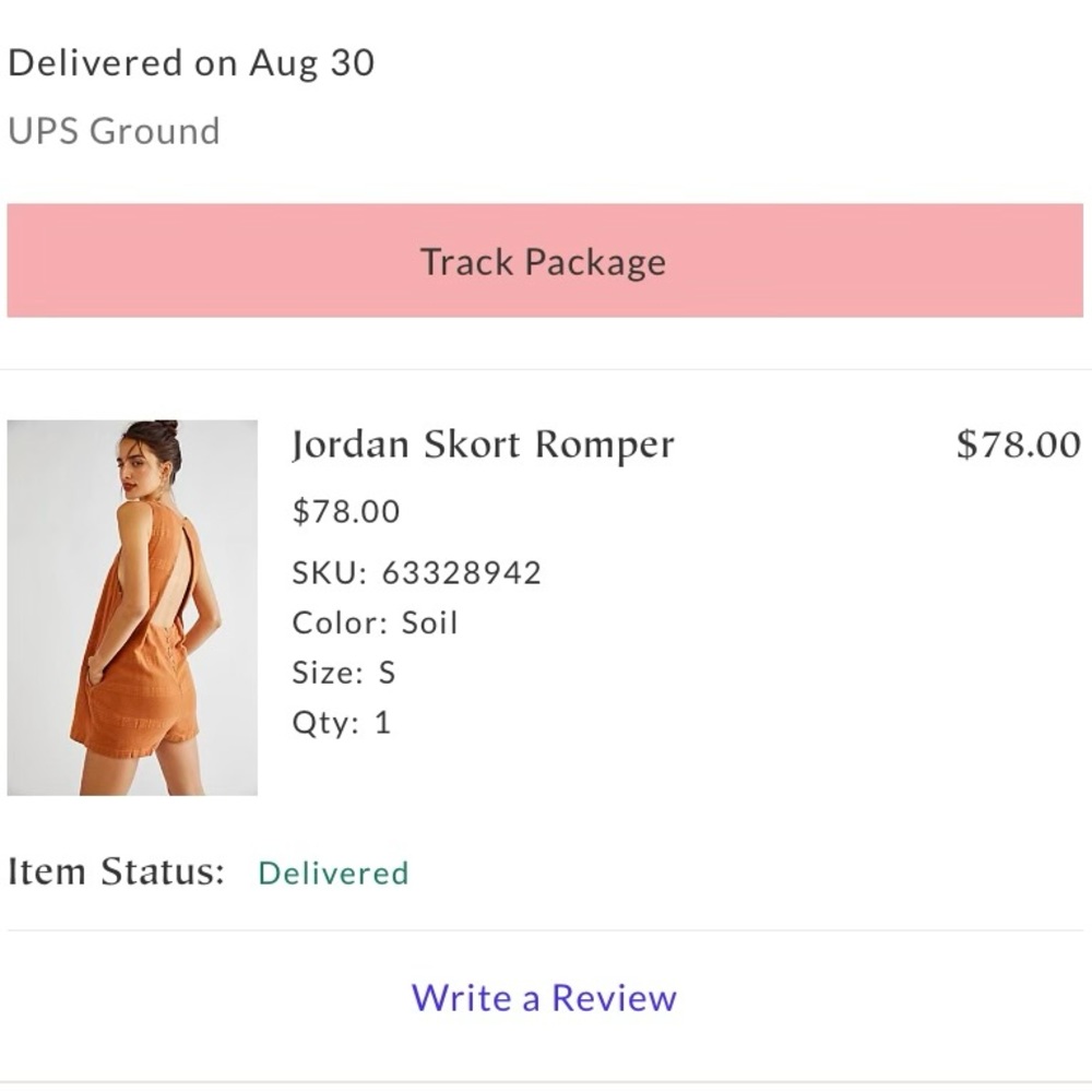 Free People New with Tags romper bag dress size small